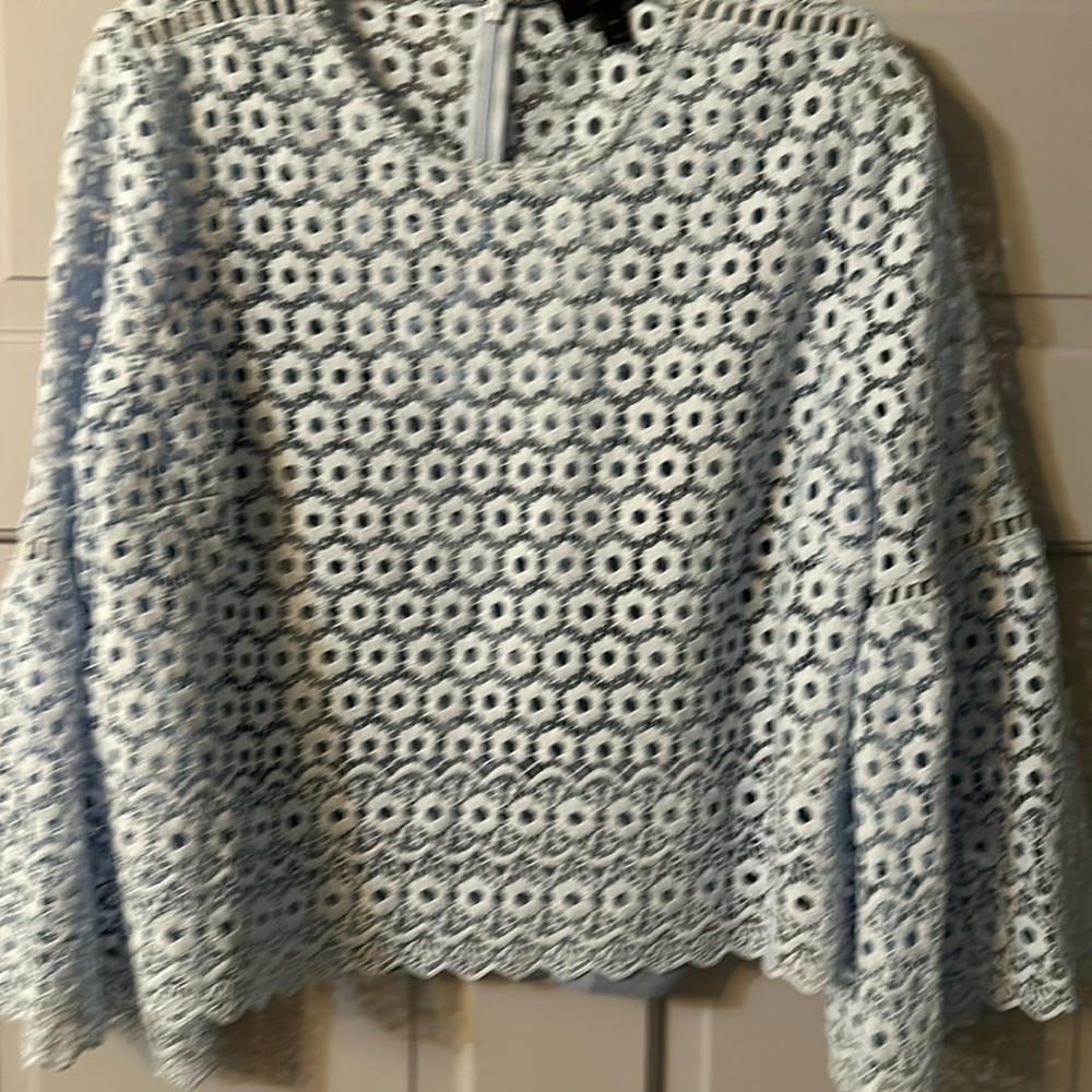 J Crew Long Sleeve Lace Top.